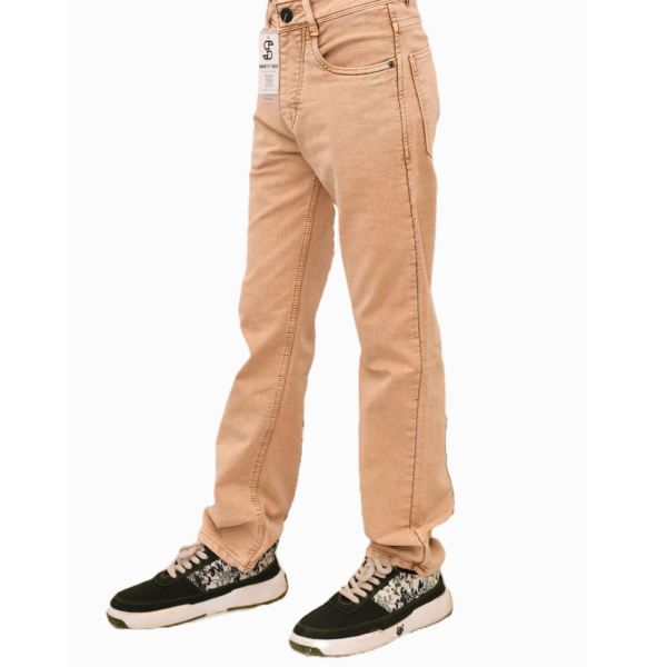 Relaxed Fit Beige Jeans- Desert Sand