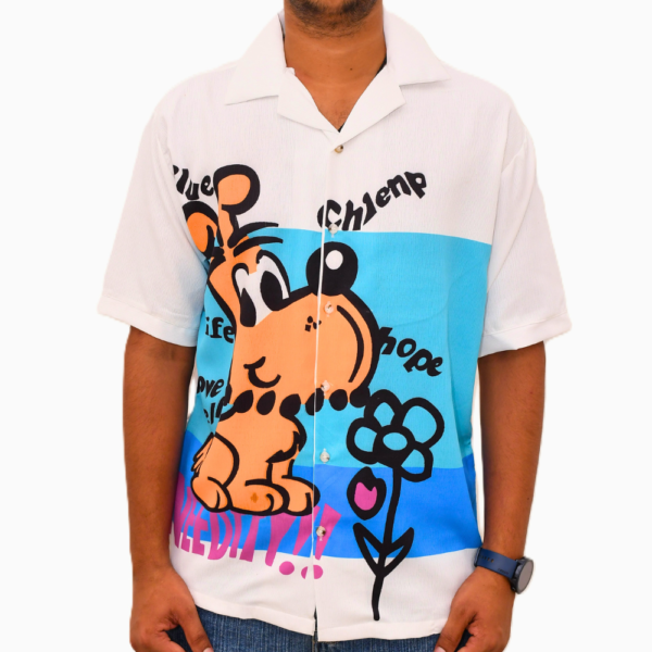 Pop Art Cartoon Print Shirt