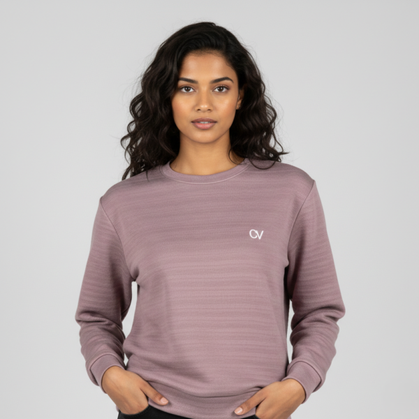 Lavender Mist Ribbed Pullover