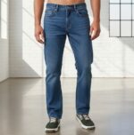 Men's Baggy Blue Jeans - Image 2