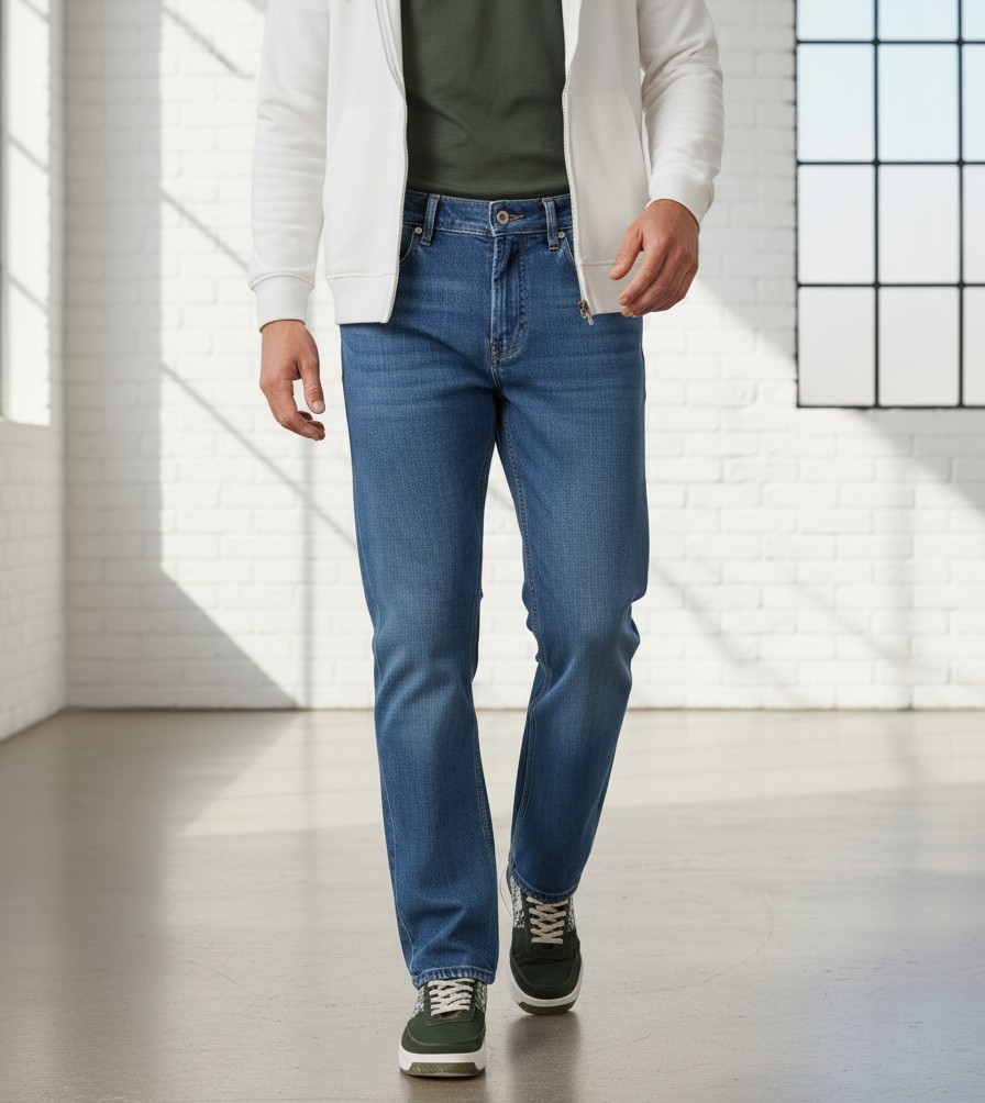 WhatsApp Image 2026-04-24 at 4.08.36 PM (1) Men's Baggy Blue Jeans - Image 1