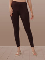 Brown Ankle Length Leggings - Image 2