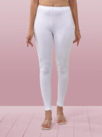 White Ankle Length Leggings