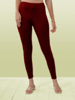 Red Ankle Length Leggings - Image 8
