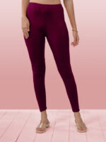 Purple Ankle Length Leggings - Image 2
