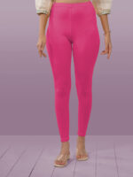 Dark Pink Ankle Length Leggings - Image 8