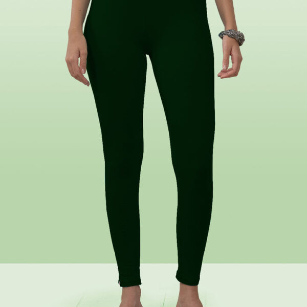 Green Ankle Length Leggings