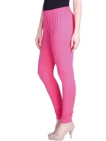 Dark Pink Premium Churidar Leggings - Image 3
