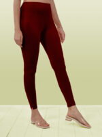 Red Ankle Length Leggings - Image 6