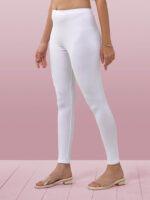 White Ankle Length Leggings - Image 5