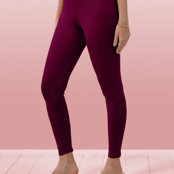 Purple Ankle Length Leggings