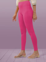 Dark Pink Ankle Length Leggings - Image 5