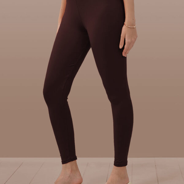Brown Ankle Length Leggings