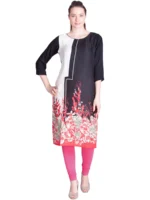 Dark Pink Premium Churidar Leggings - Image 5