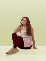 Red Ankle Length Leggings - Image 4