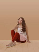 Red Premium Churidar Leggings - Image 7