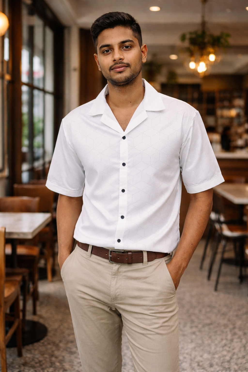 ChatGPT Image Apr 17, 2026, 09_56_30 PM (1) Classic White Textured Shirt - Image 1