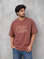 Tom & Jerry Graphic Printed Regular Fit T-Shirt for Men