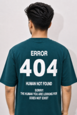 404 Human Not Found Graphic T-Shirt - Image 3