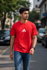 Basketball Logo Printed Casual T-Shirt - Image 2