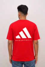 Basketball Logo Printed Casual T-Shirt - Image 3