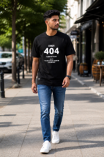 404 Human Not Found Graphic T-Shirt - Image 2