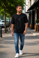 Basketball Logo Printed Casual T-Shirt - Image 2
