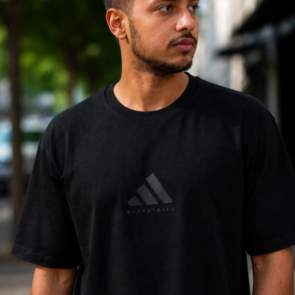 Basketball Logo Printed Casual T-Shirt