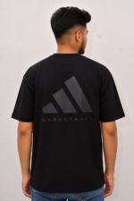 Basketball Logo Printed Casual T-Shirt - Image 3