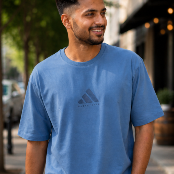 Basketball Logo Printed Casual T-Shirt