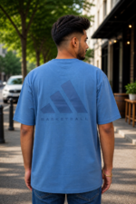 Basketball Logo Printed Casual T-Shirt - Image 3