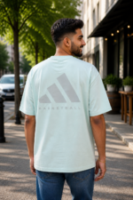 Basketball Logo Printed Casual T-Shirt - Image 3