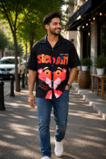 Pink Panther Graphic Printed Casual Shirt - Image 2