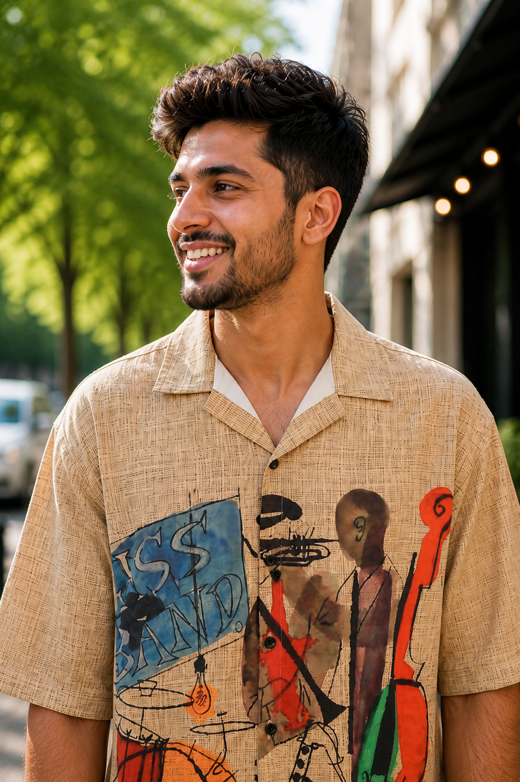 ChatGPT Image May 3, 2026, 05_18_06 PM Abstract Music Art Printed Casual Shirt - Image 1