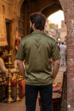 The Emerald Geometric Cuban Shirt - Image 3