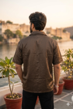 The Amber Dusk Geometric Resort Shirt - Image 3