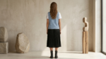 Light Wash Embroidered Denim Vest - Image 2