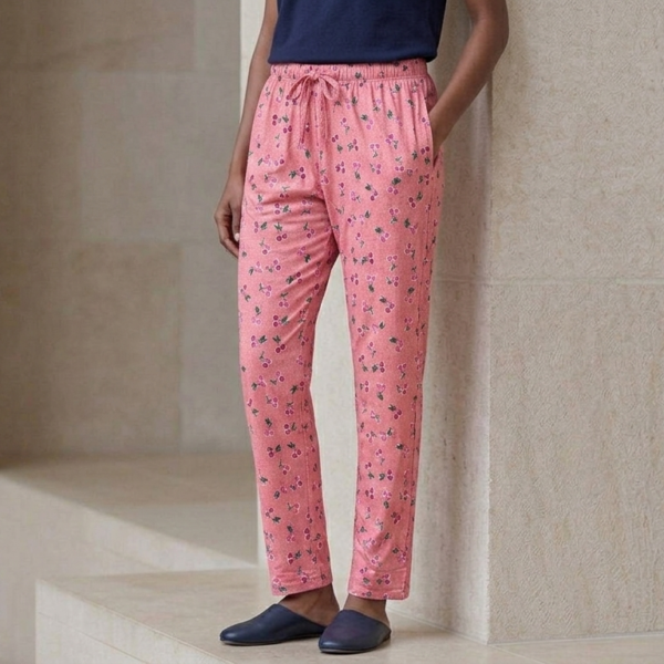 Playful Comfort: Floral Print Lounge Pajama Pants