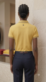 Modern Sophistication: Textured Classic Polo - Image 2