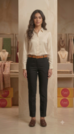 Everyday Comfort: Premium Cotton Tailored Pants