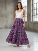 Amethyst Dream Tiered Maxi Skirt