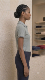 Essential Texture: Modern Waffle-Knit Crew-Neck T-Shirt - Image 3