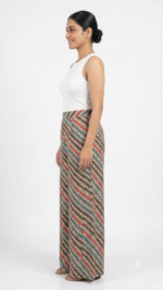Multicolor Striped Wide-Leg Palazzo Pants - Image 4
