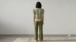 Everyday Sophistication: Textured Puff-Sleeve Essential T-Shirt - Image 3