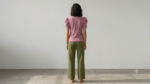 Modern Elegance: Textured Puff-Sleeve Essential T-Shirt - Image 4