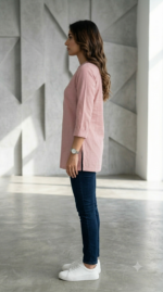 Mauve Embroidered Kurti - Image 2