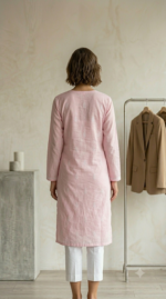 Pink Embroidered Kurti - Image 4