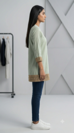 Pastel Green Kurti - Image 4