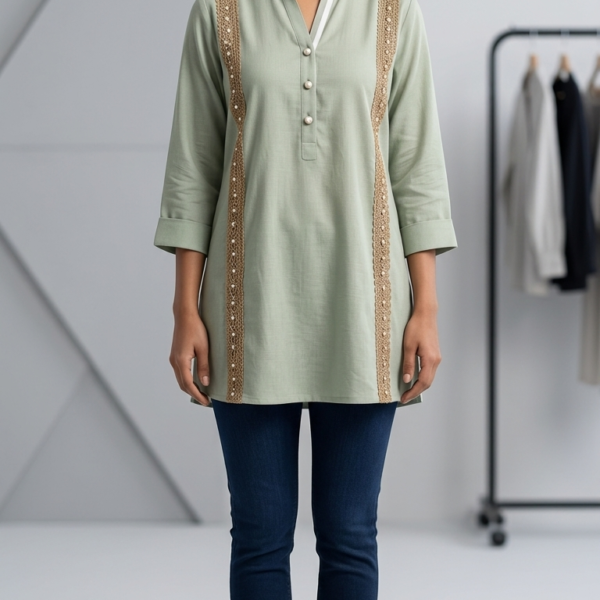 Pastel Green Kurti