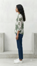 Tropical Print Kurti - Image 2